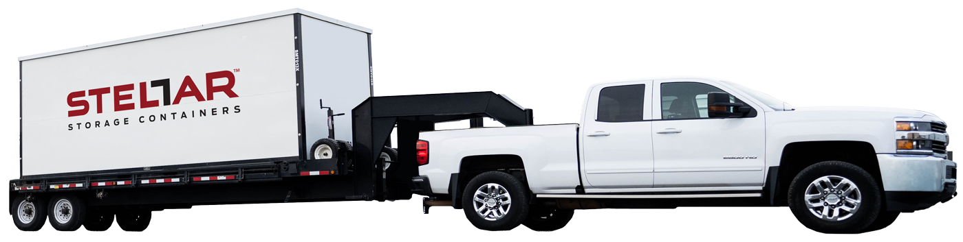 Mobile Container Unit on back of truck